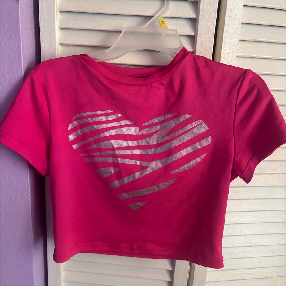 Y2K Zebra Print Hot Pink Crop Top